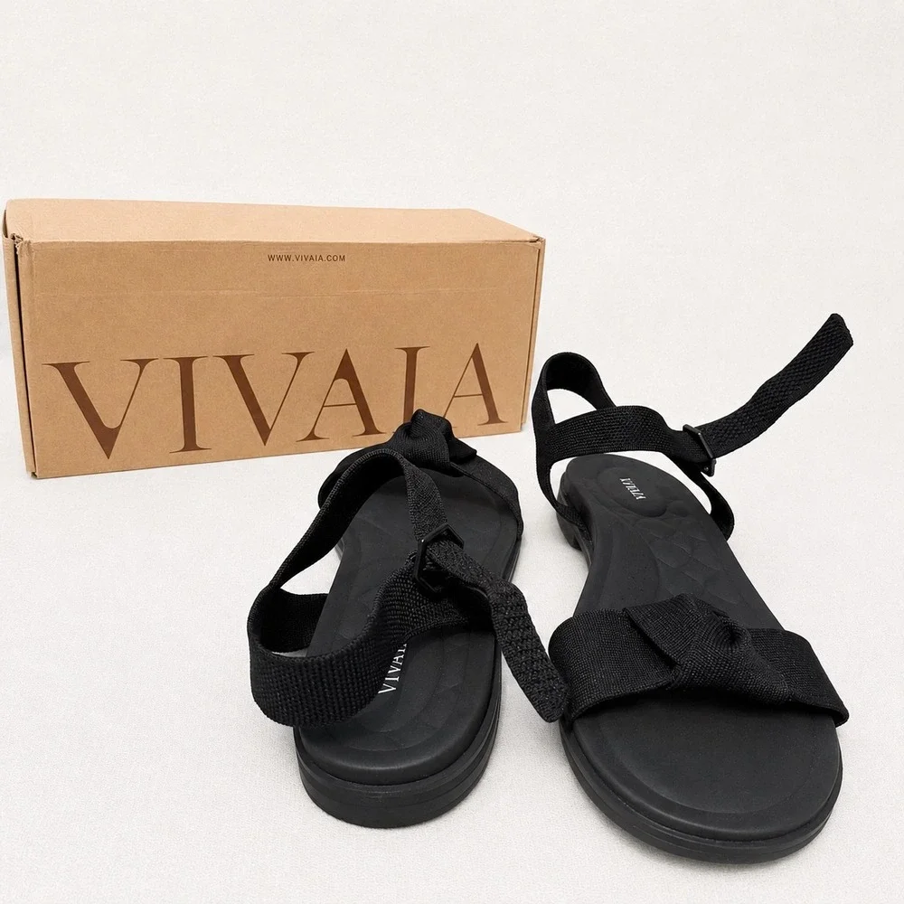 VIVAIA Paloma Black Sandals | EU 43 / US 11